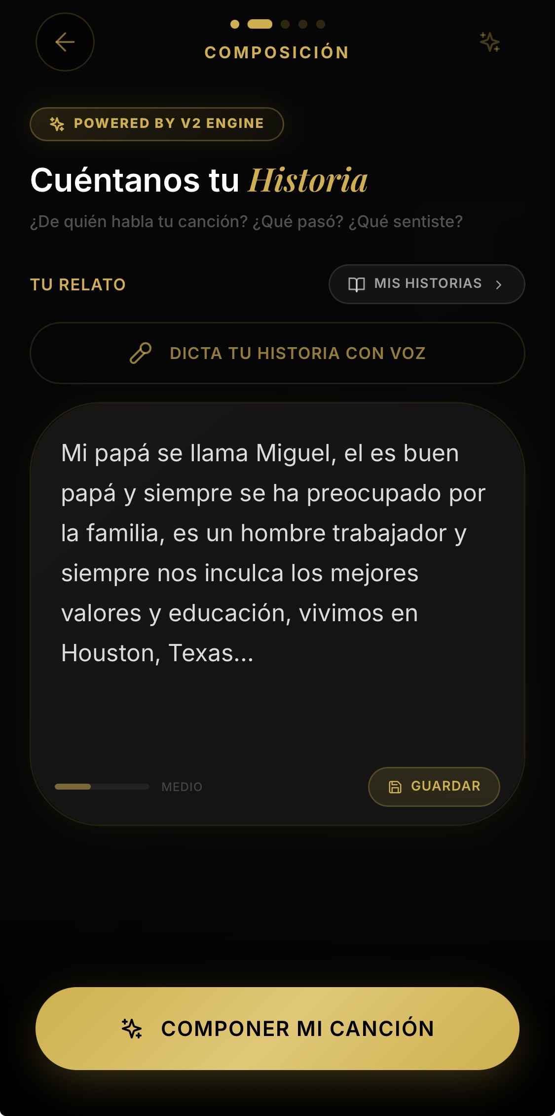 Cuéntanos tu Historia